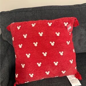 Disney Red Cushion with Mickey Mouse Design